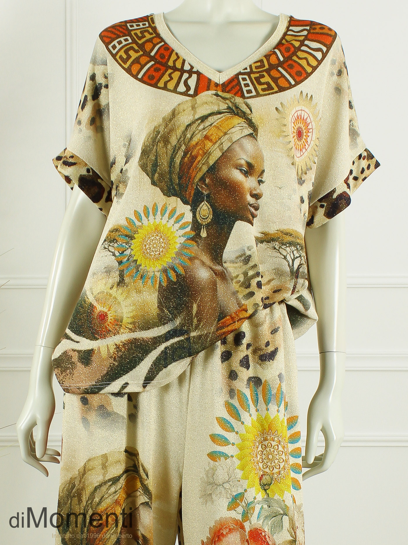 Set Trezza - Licht Beige / Print 2