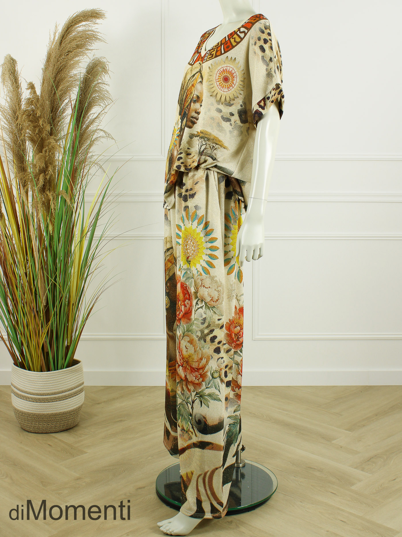 Set Trezza - Licht Beige / Print 2