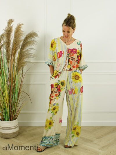 Set Trezza - Licht Beige / Print 3