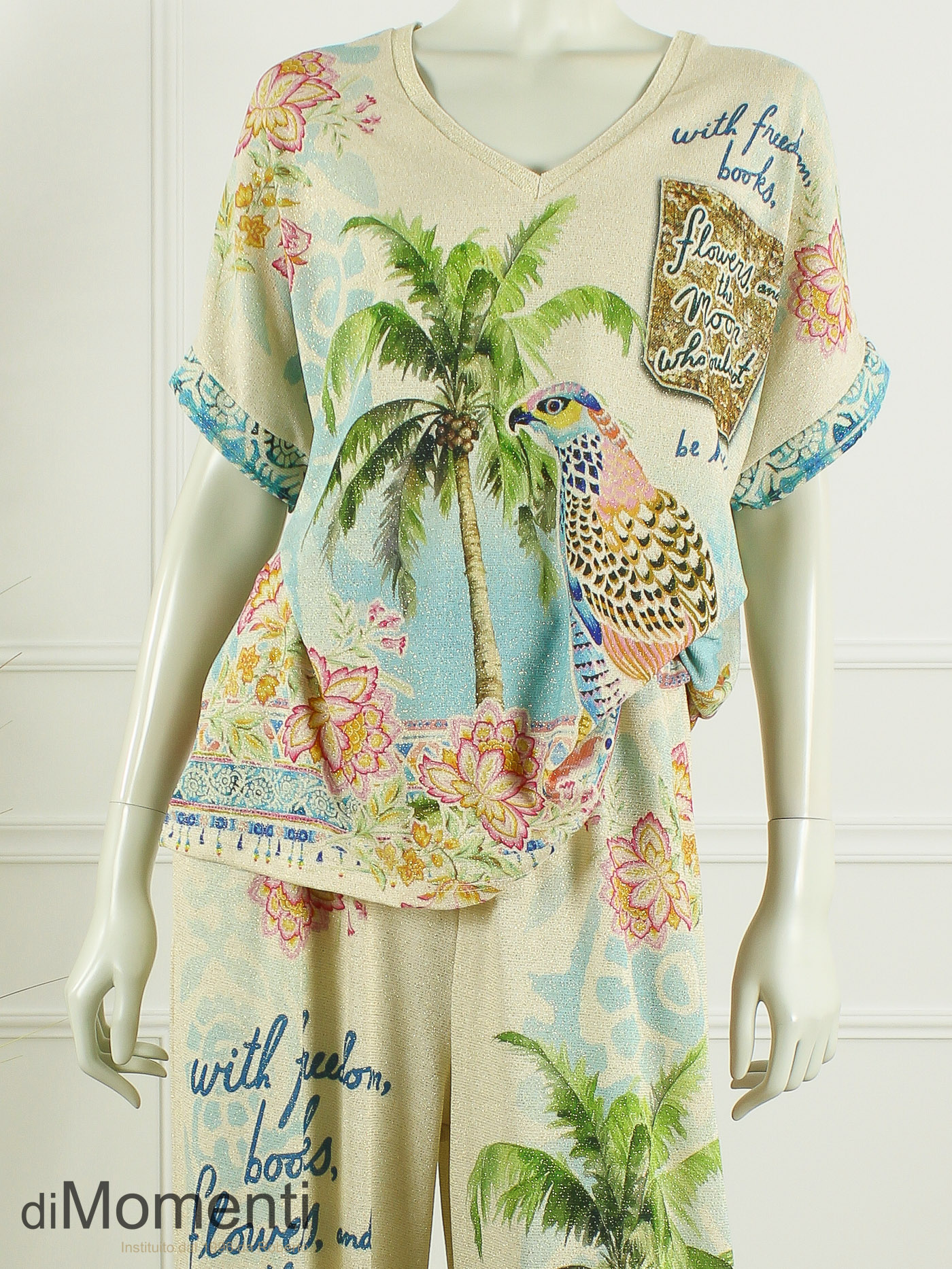Set Trezza - Licht Beige / Print 4