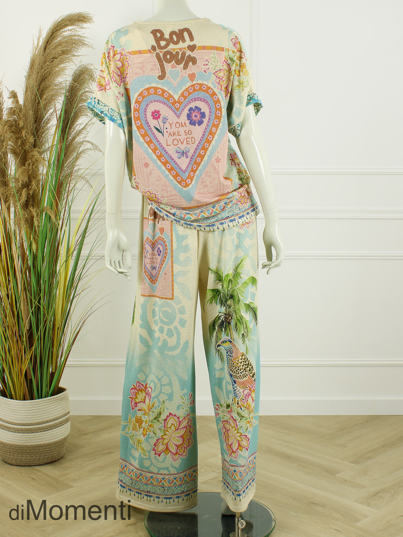 Set Trezza - Licht Beige / Print 4