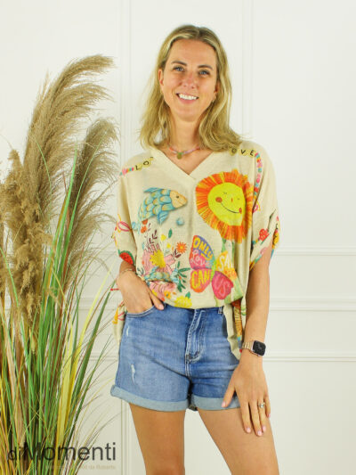 Top Only Love - Licht Beige