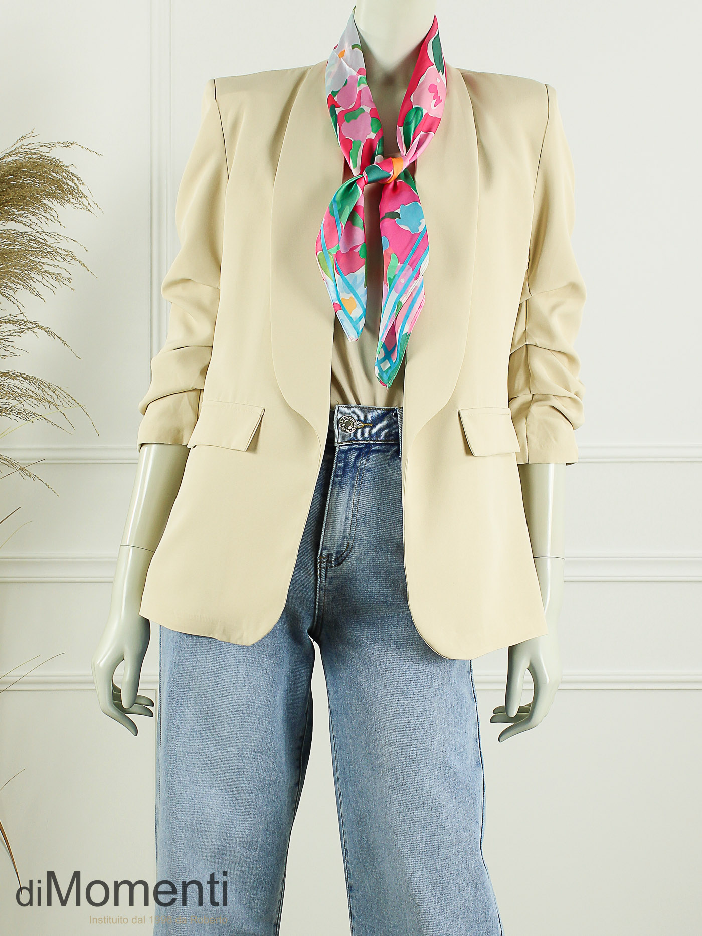 Sjaal Zijde look Elissa - Roze