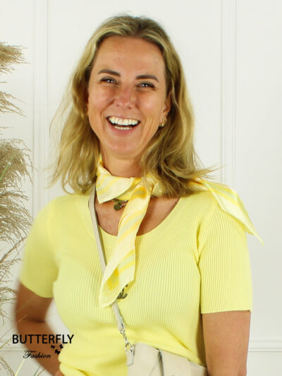 Zijde Look Sjaal Elegance - Geel