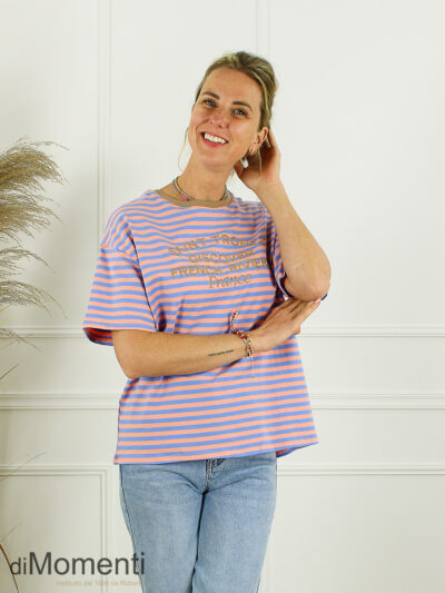 Top Saint Tropez - Roze / Blauw