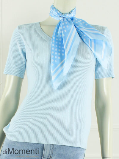 Zijde Look Sjaal Elegance - Licht Blauw