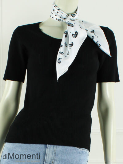 Zijde Look Sjaal Paris - Wit