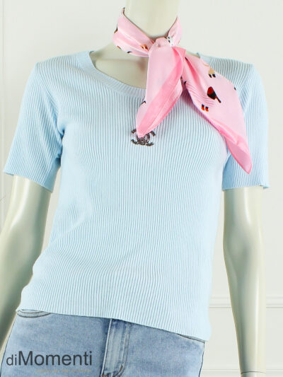 Zijde Look Sjaal Teckel - Roze