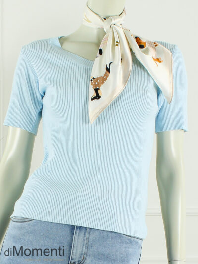 Zijde Look Sjaal Teckel - Beige