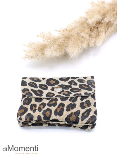 Portemonnee Lizzy Suede - Panter