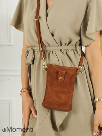 Suede Tas Azul - Cognac