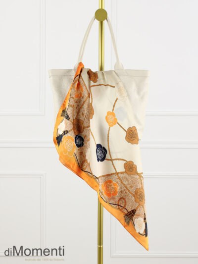 Zijde Look Sjaal Brosse - Camel