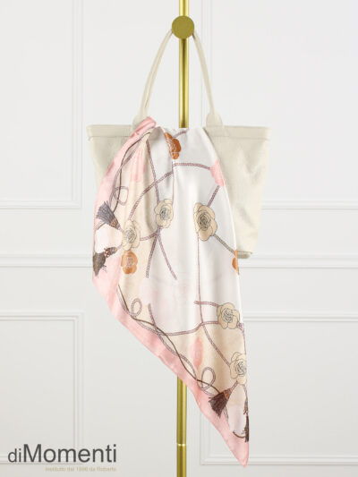 Zijde Look Sjaal Brosse - Roze