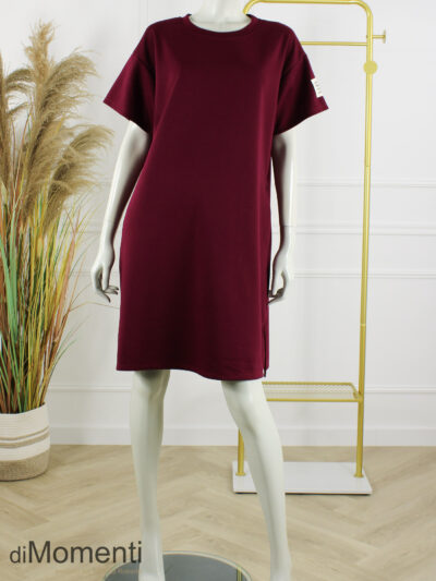 Jurk Life Label Ecru - Bordeaux