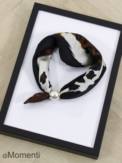 Zijde Look Sjaal  Parel - Print 11 Animal