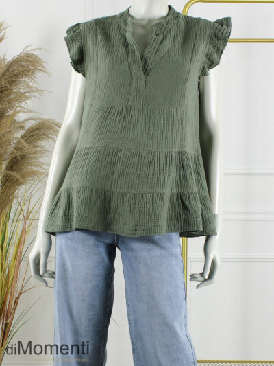 Top Monia - Army Groen