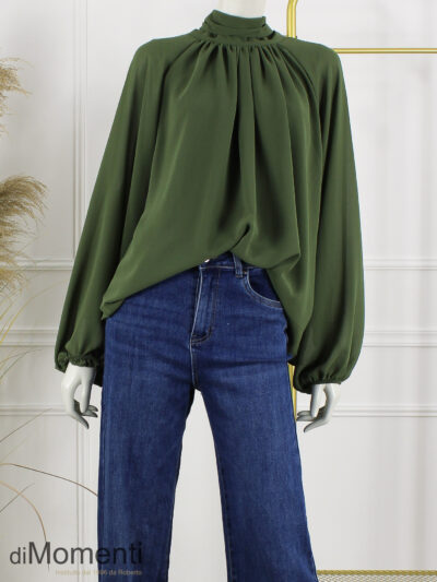 Blouse / Top Lidia - Army Groen