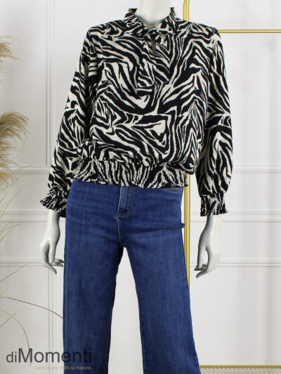 Blouse / Top Verla - Print 3 Zwart