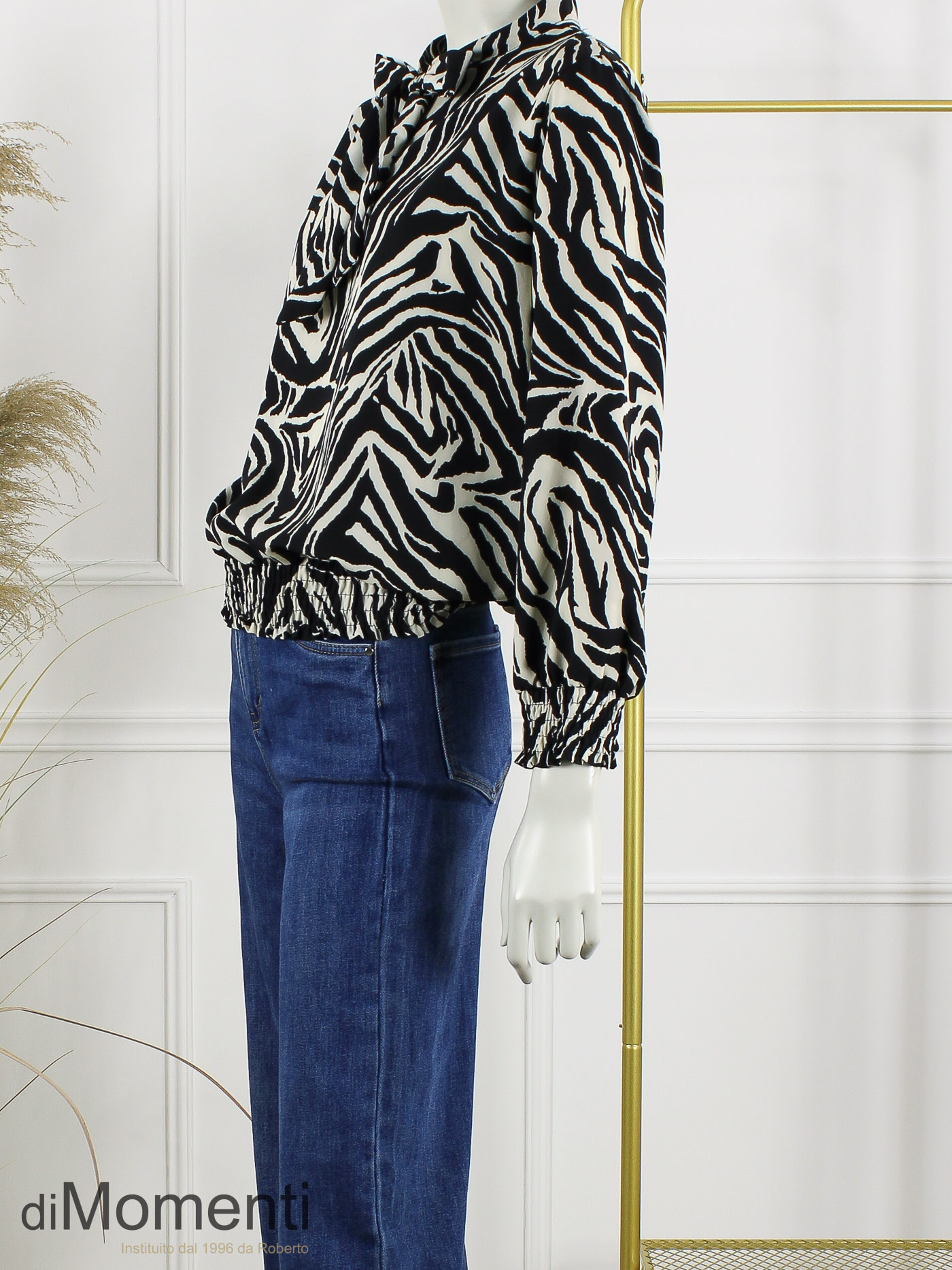 Blouse / Top Verla - Print 3 Zwart