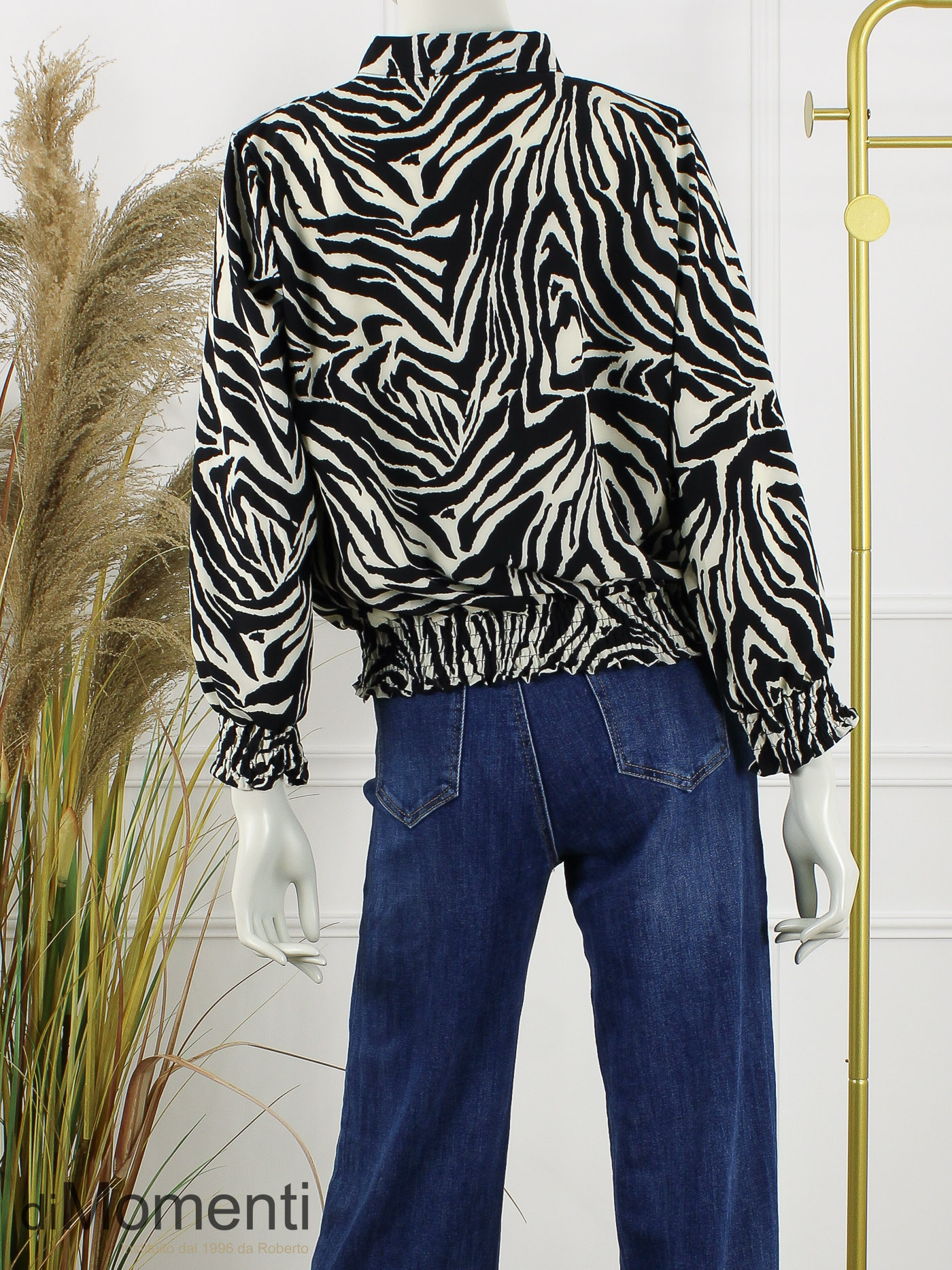 Blouse / Top Verla - Print 3 Zwart