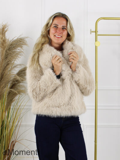 Faux fur Coat Belissa - Beige