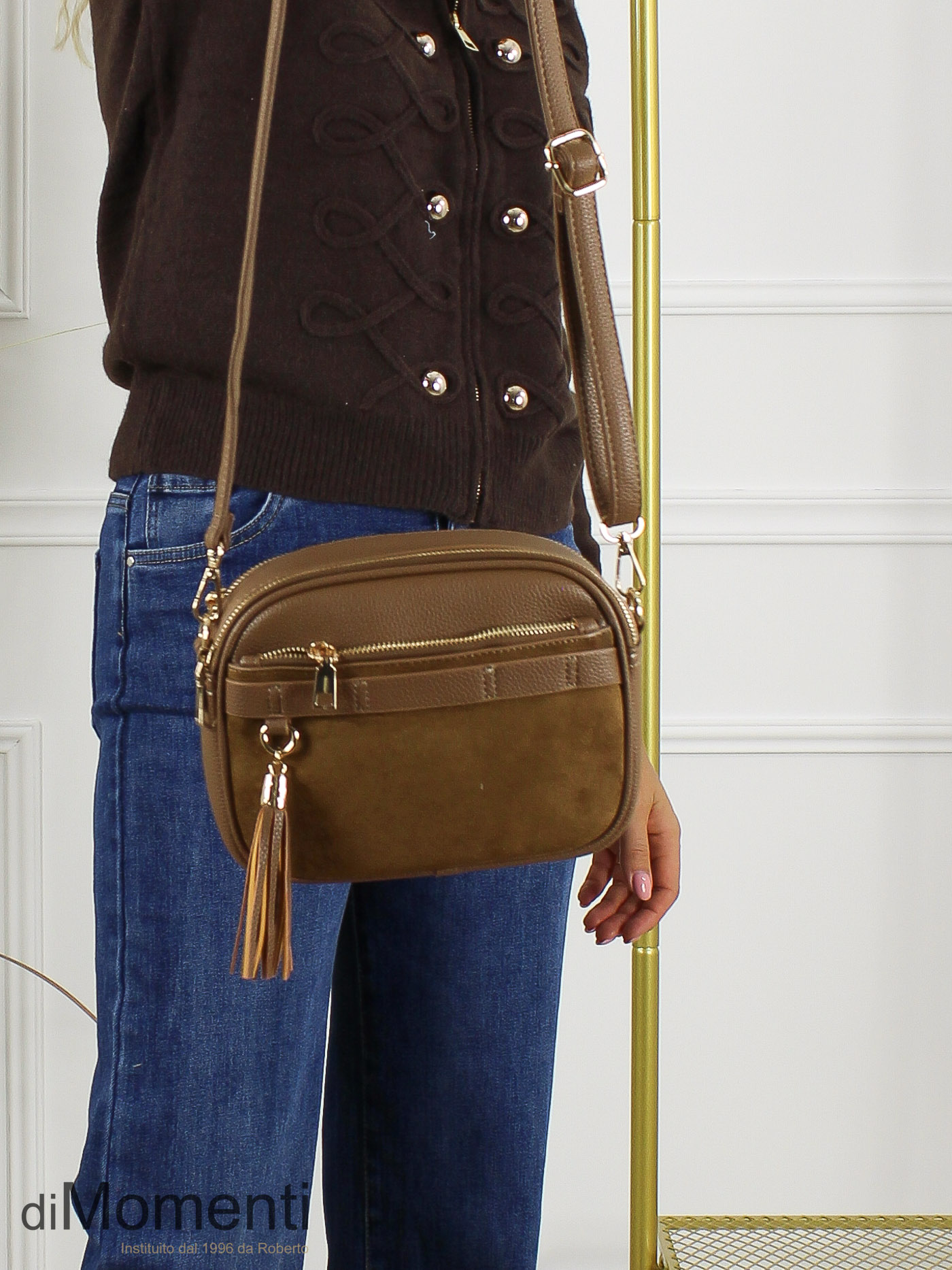 Cross Body Tas Veneto - Mocca