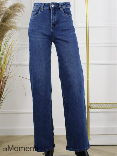 Goodies Wide Leg Stretch Jeans – Blauw