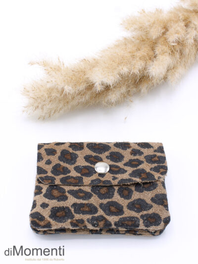 Portemonnee Lizzy Suede - Panter Camel