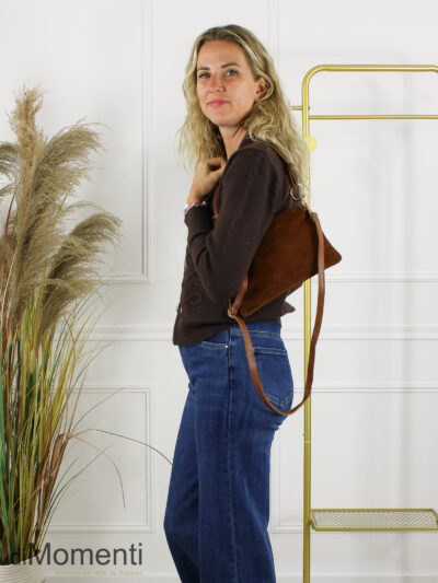 Tas Arzana – Suede Cognac