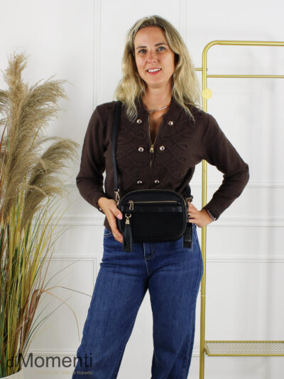 Cross Body Tas Veneto - Zwart