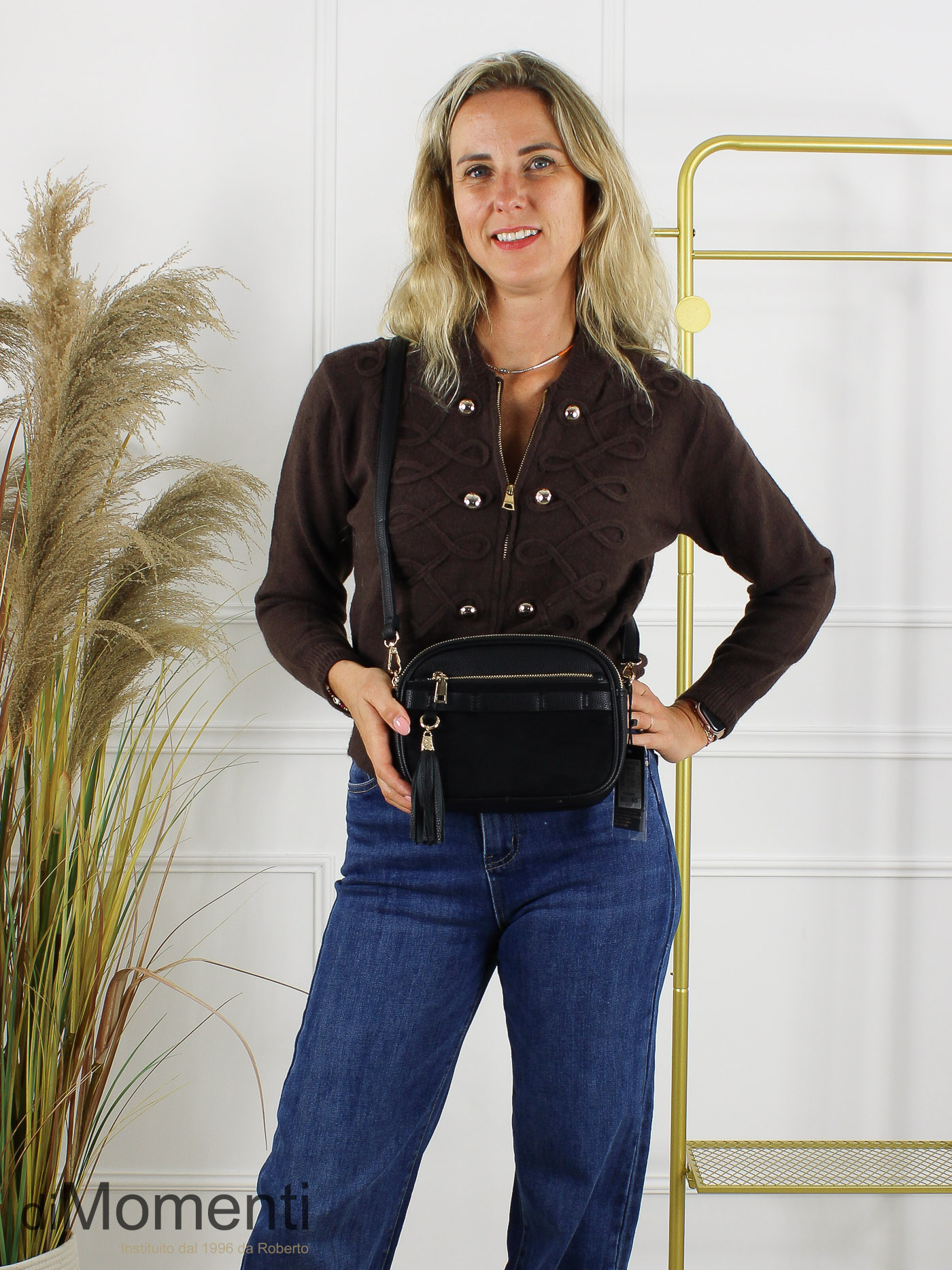 Cross Body Tas Veneto - Zwart
