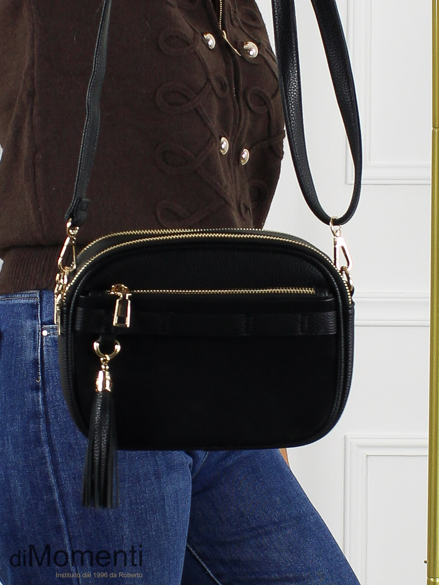 Cross Body Tas Veneto - Zwart
