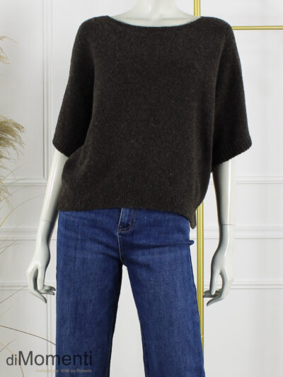 Gebreide Top Emily - Coffee