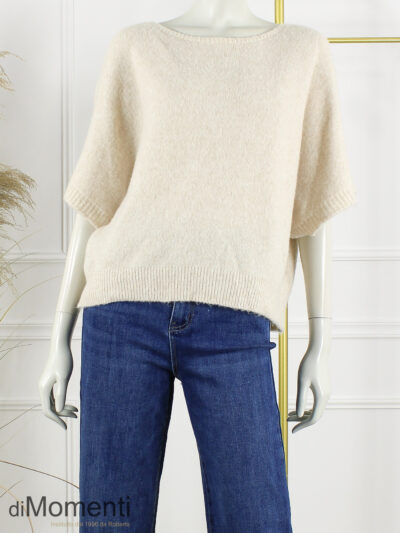 Gebreide Top Emily - Licht Beige