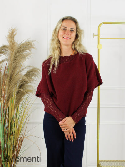 Gebreide Top Emily - Bordeaux