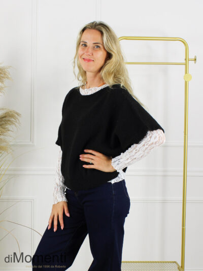 Gebreide Top Emily - Zwart