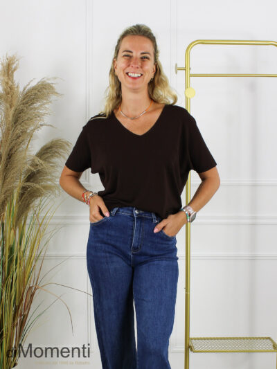 Fijn Brei Top Fiore - Coffee