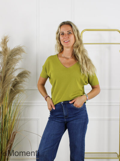 Fijn Brei Top Fiore - New Groen