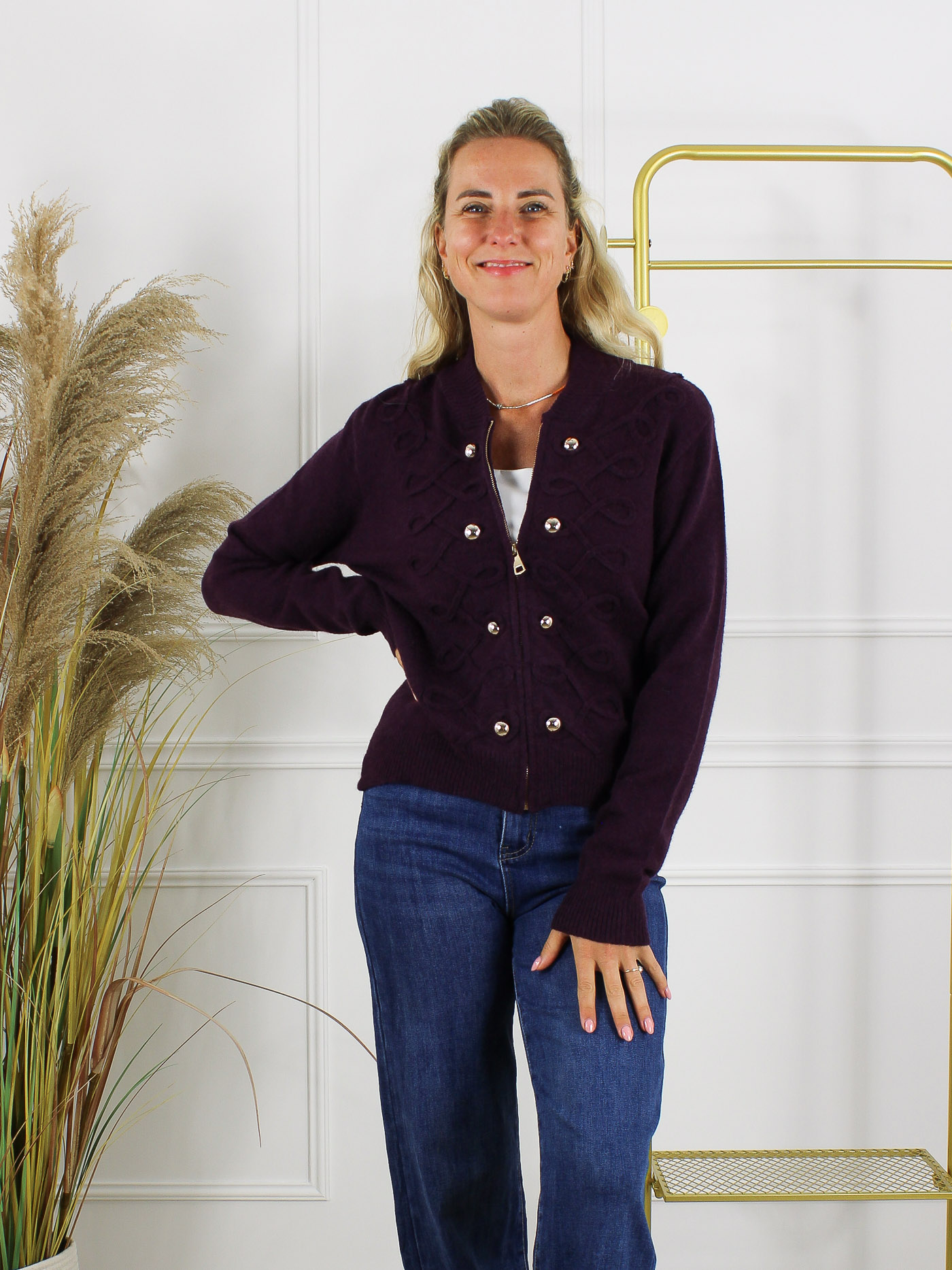 Vest Celine - Aubergine