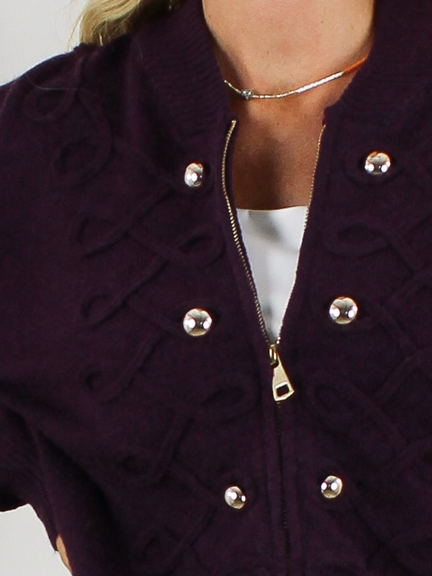 Vest Celine - Aubergine