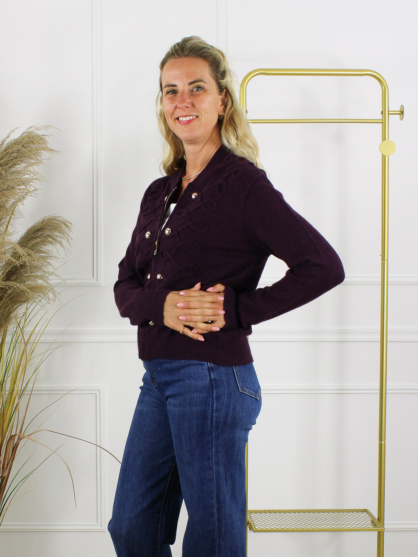 Vest Celine - Aubergine