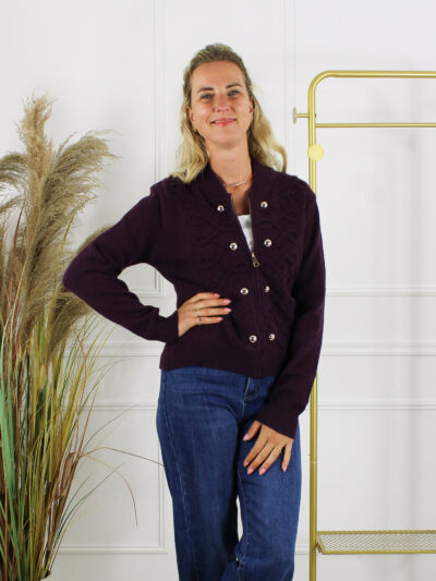 Vest Celine - Aubergine