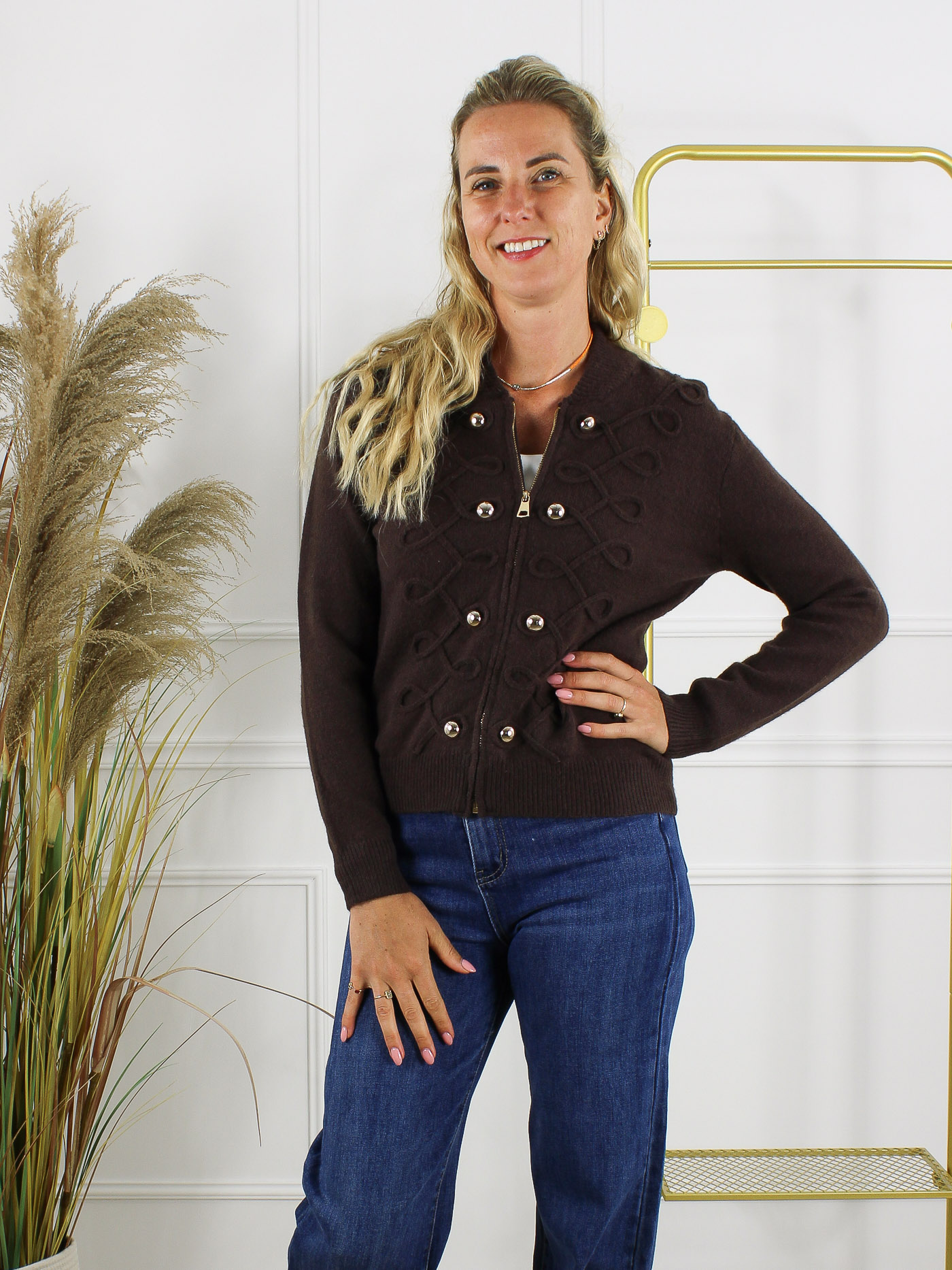 Vest Celine - Coffee