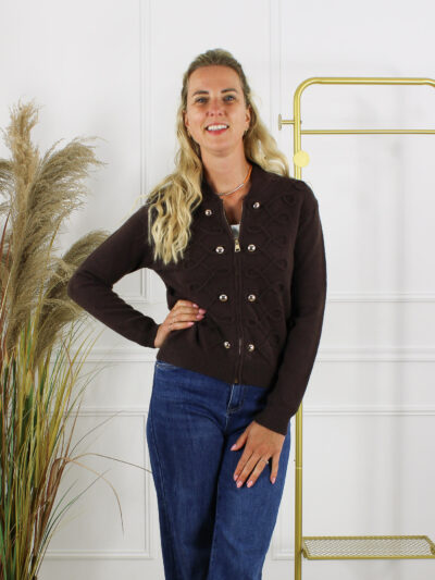 Vest Celine - Coffee