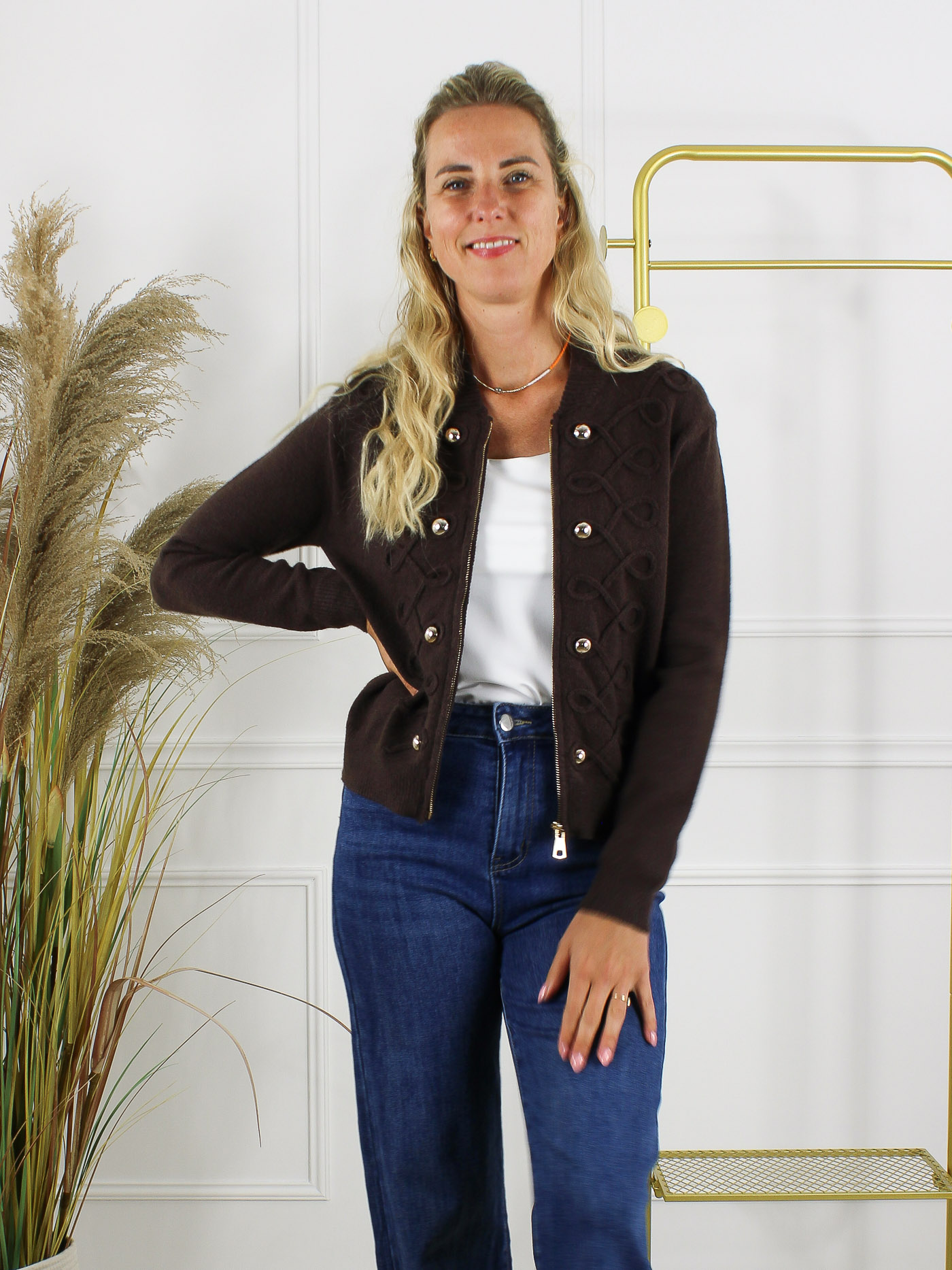 Vest Celine - Coffee