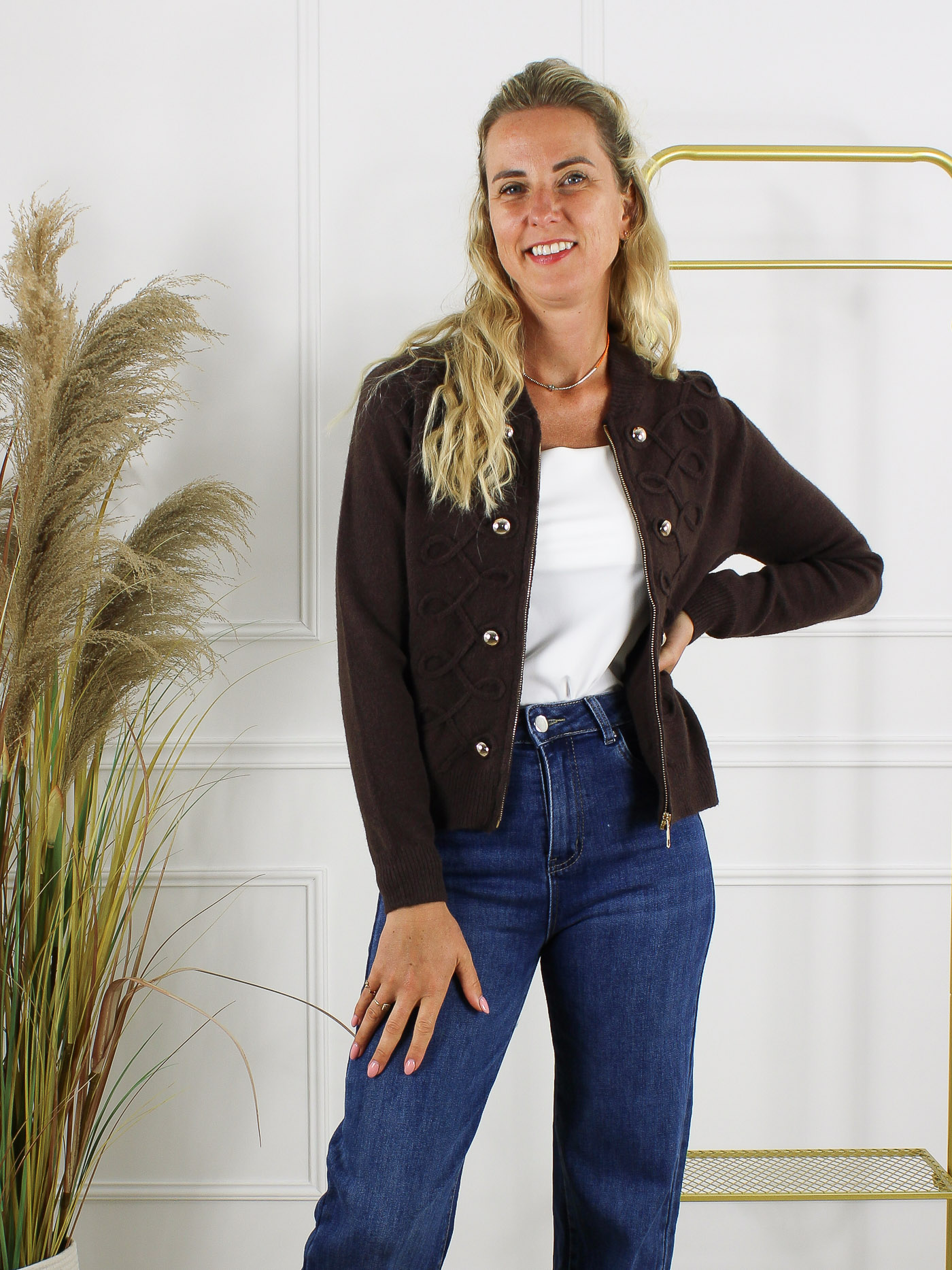 Vest Celine - Coffee