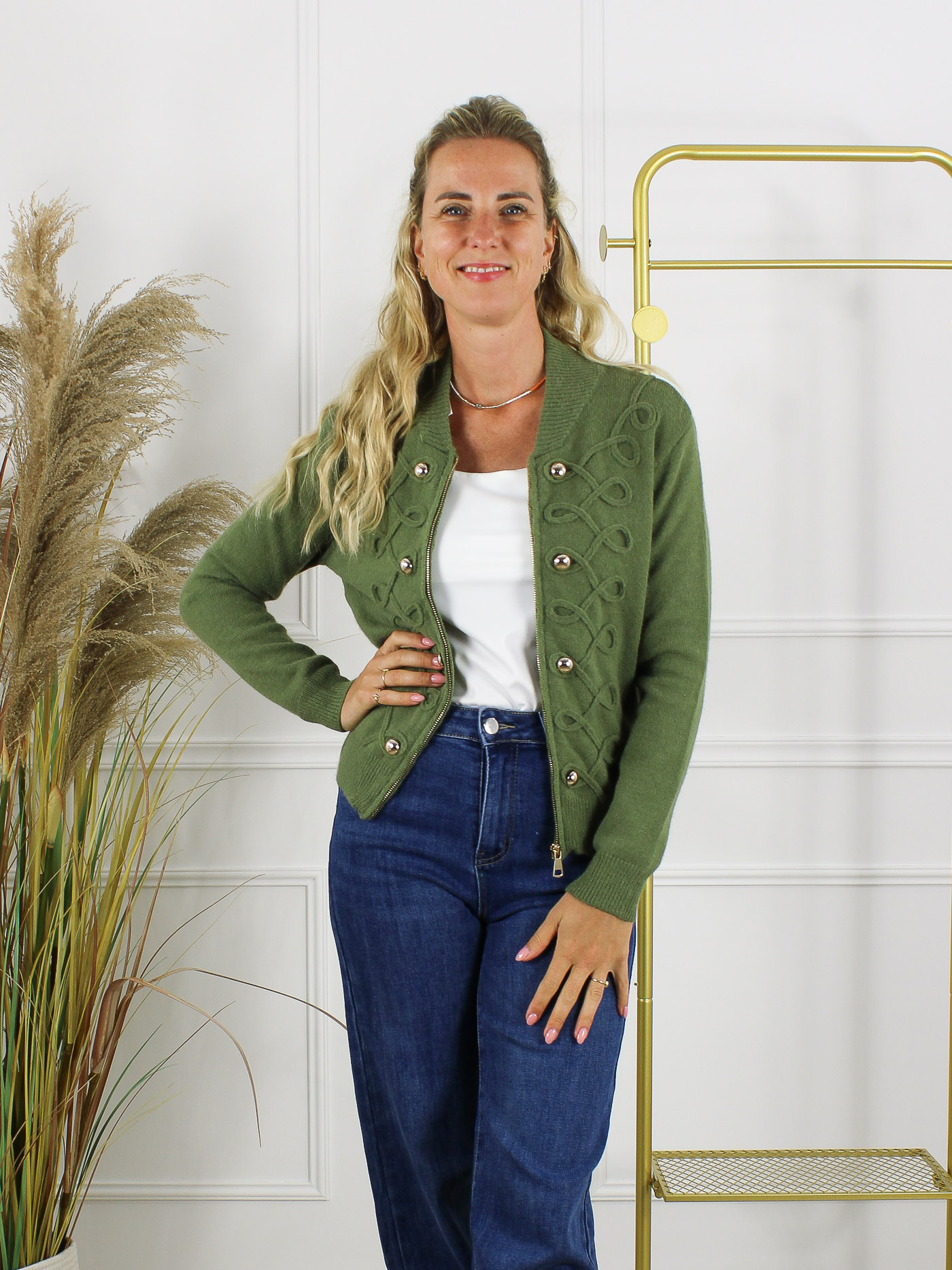 Vest Celine - Army Groen