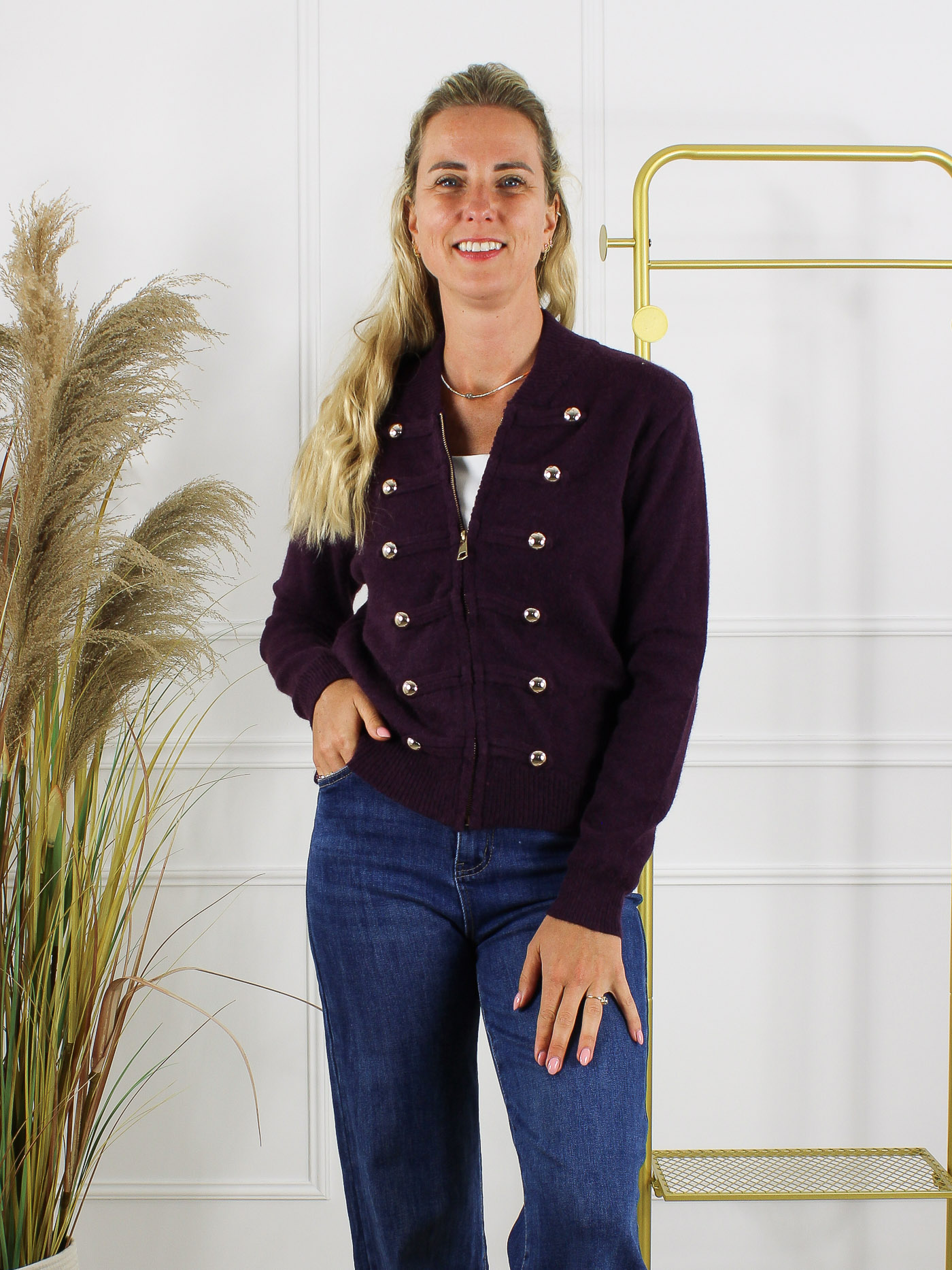 Vest Zoë - Aubergine