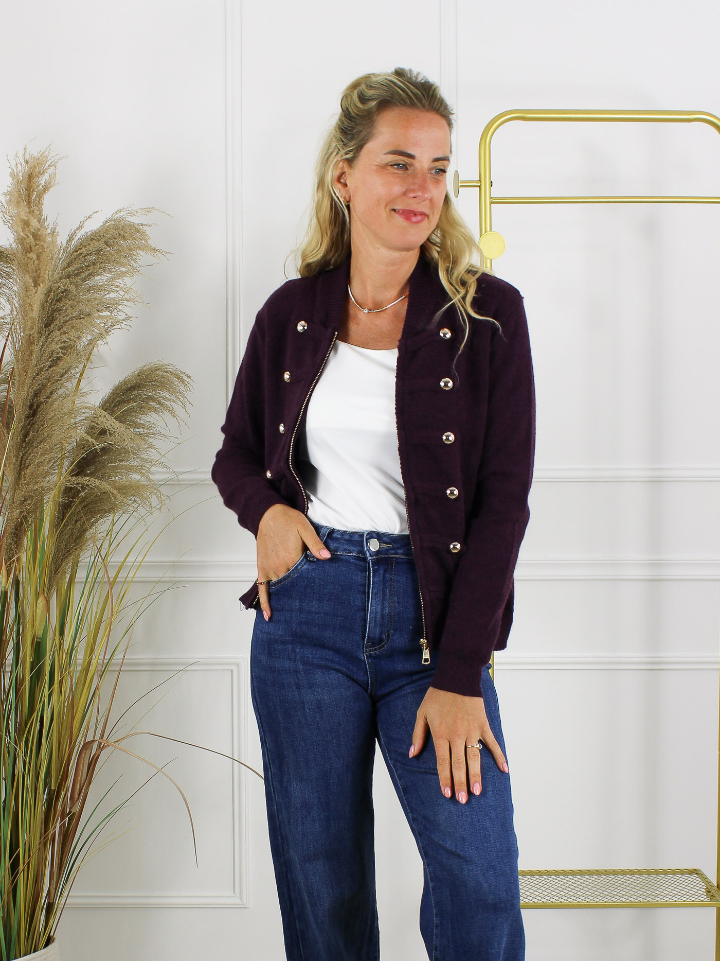 Vest Zoë - Aubergine