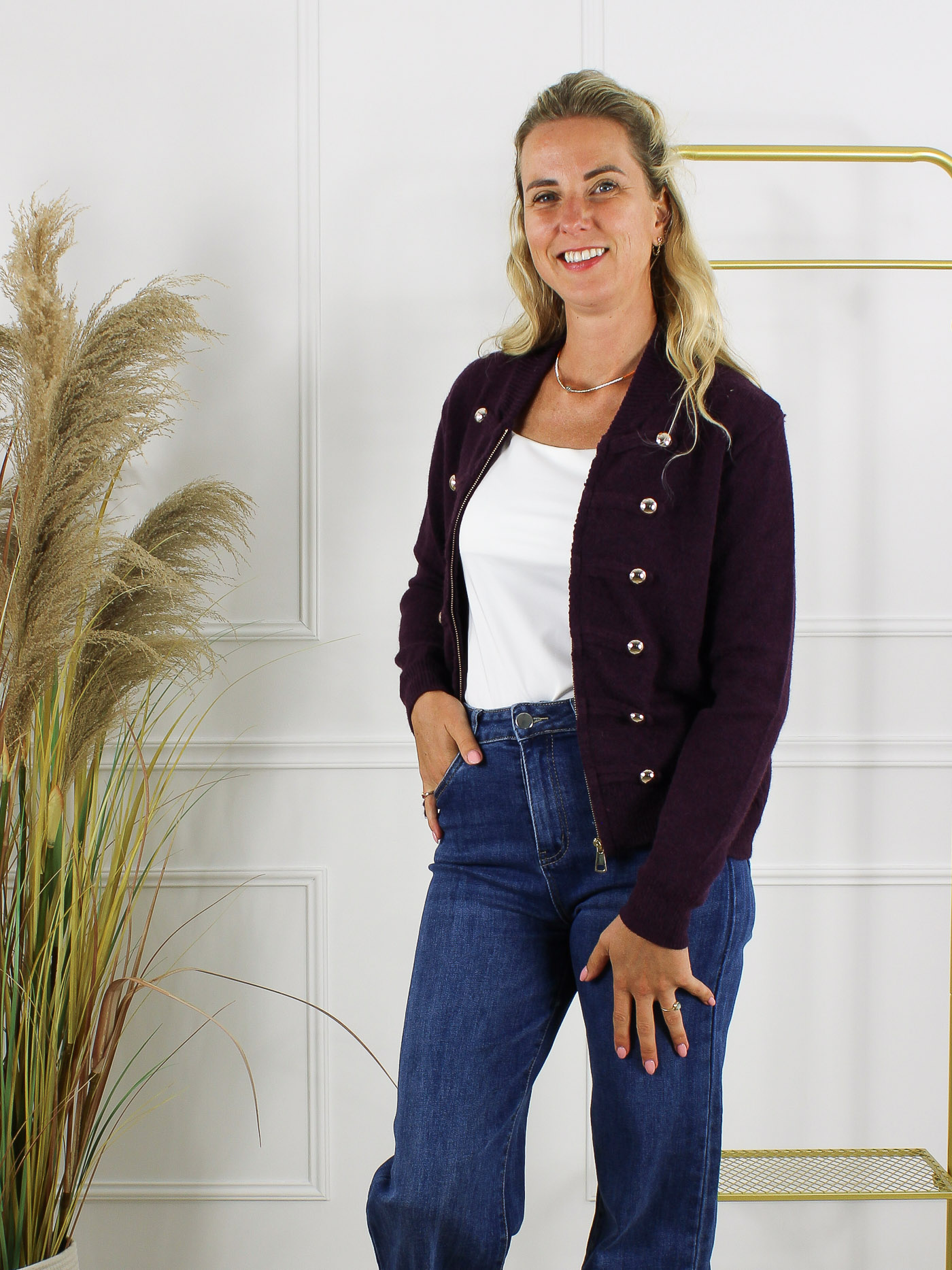 Vest Zoë - Aubergine